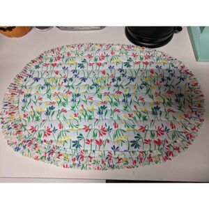 3 Vintage Floral Placemats